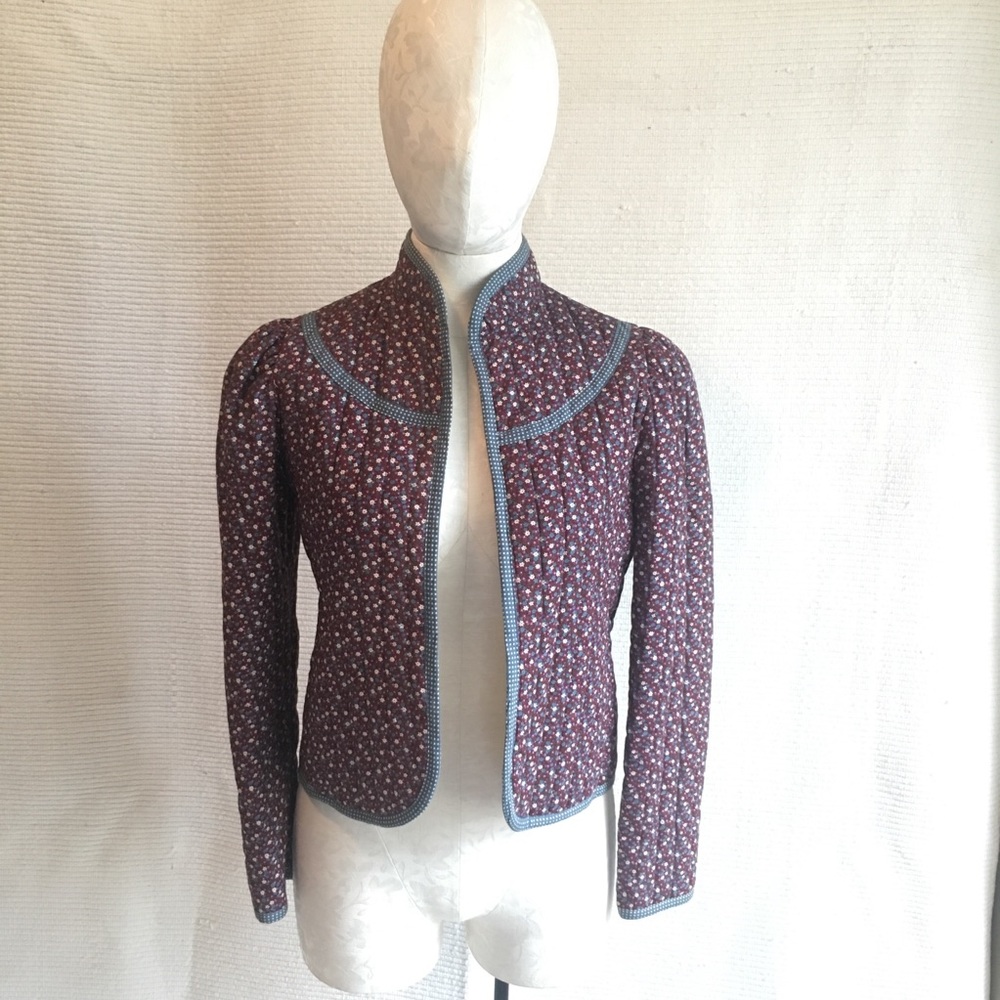 Gunne Sax M Vintage 70s Quilted Prairie Jacket - Picture 8 of 8